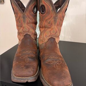 Durango Brown and Orange Western Boots